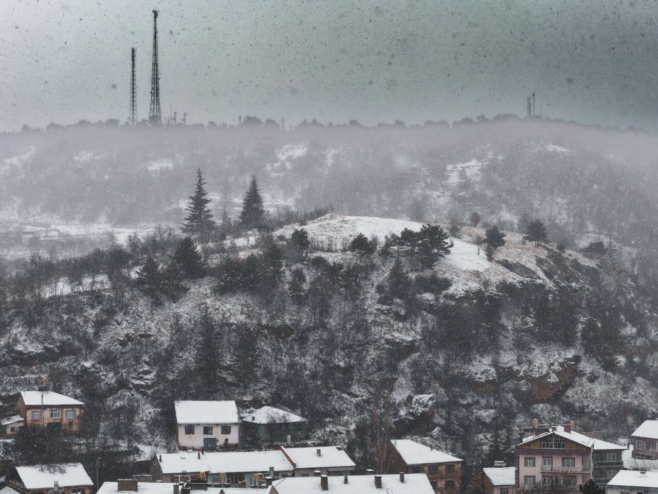 Konya’nın bu ilçesine kar çok yakıştı 15